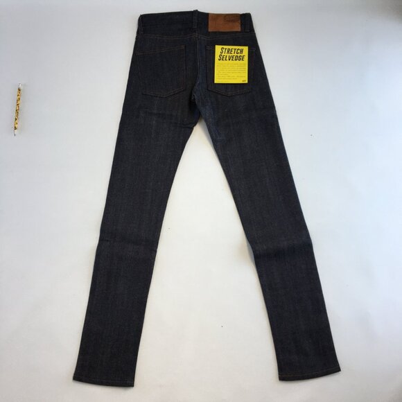 Naked & Famous Supper Skinny Guy Button Fly Selvedge Jeans 28 - Picture 7 of 12